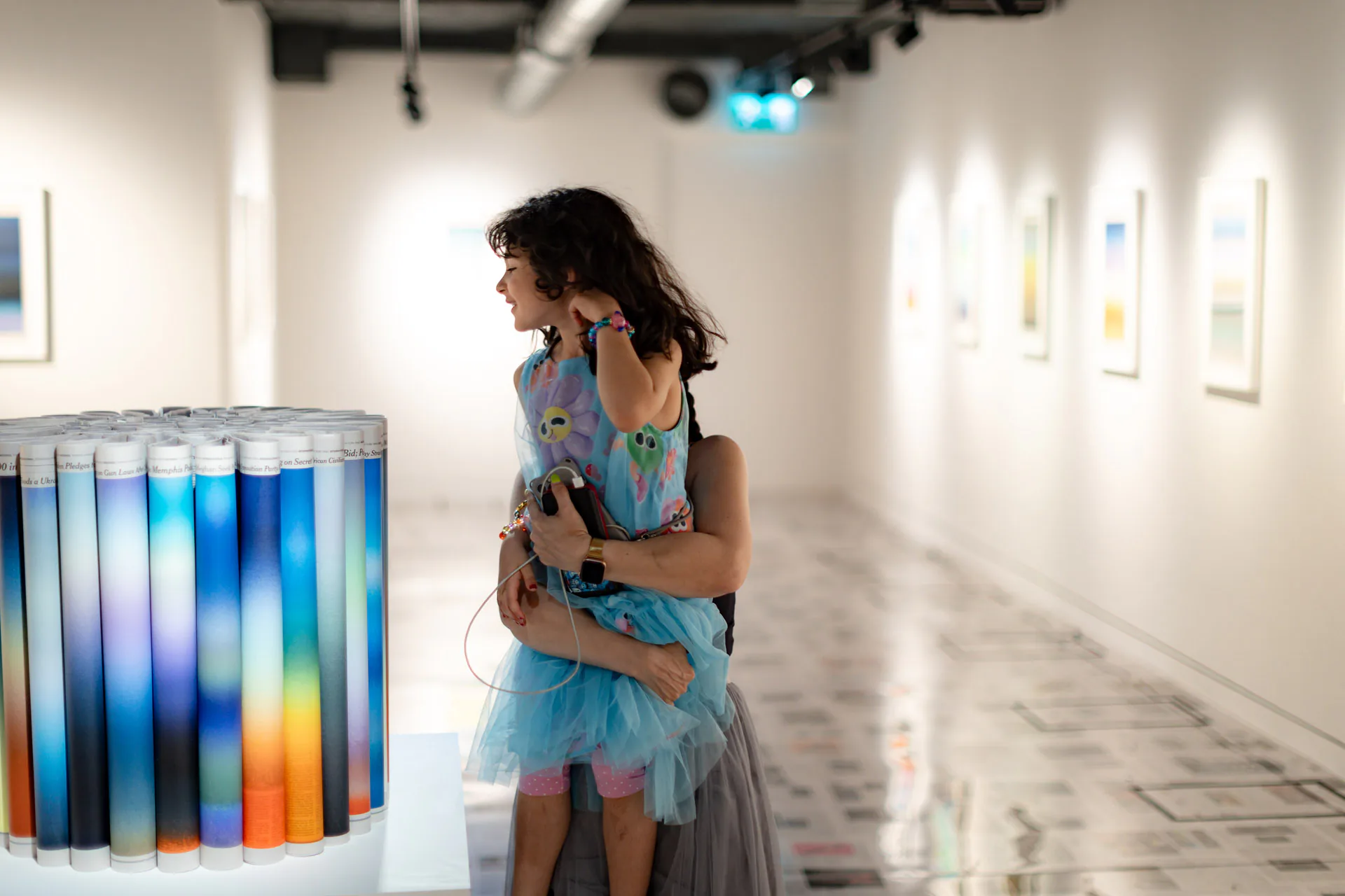 Mary and her daughter in London Exhibitions